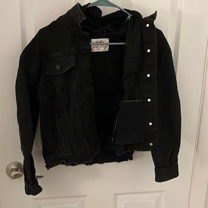 black denim jean jacket